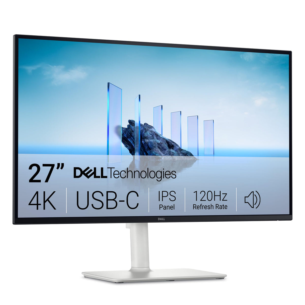 Dell S2725QC 27-inch 4K display for crisp work and entertainment.