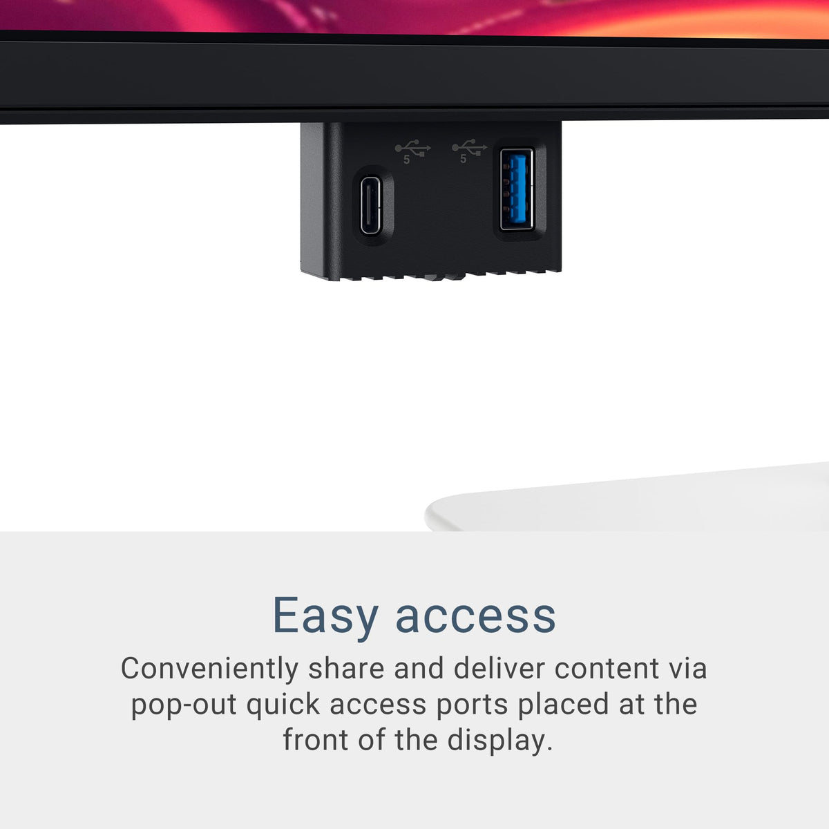 Dell S2725QC HDR-ready display reveals deeper contrast and detail in HDR content.