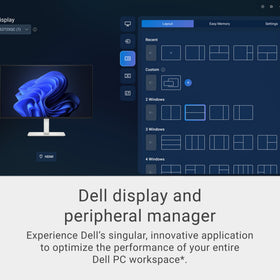 Dell S2725QS ash white ComfortView reduces blue light exposure during long use.