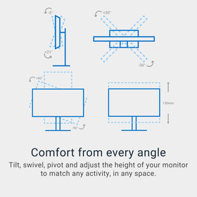 Dell S2725QS ash white integrated speakers for built-in audio quality.