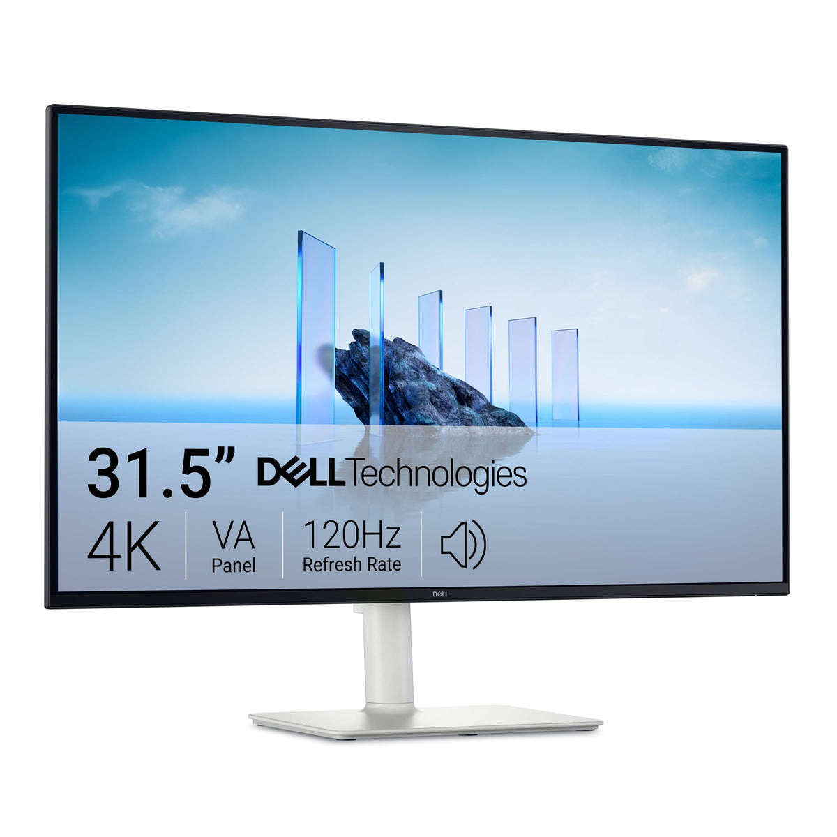 Dell S3225QS 4K display with ultra-clear visuals for work and entertainment.