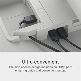 Dell S3225QS Comfort View reduces blue light for long viewing sessions.
