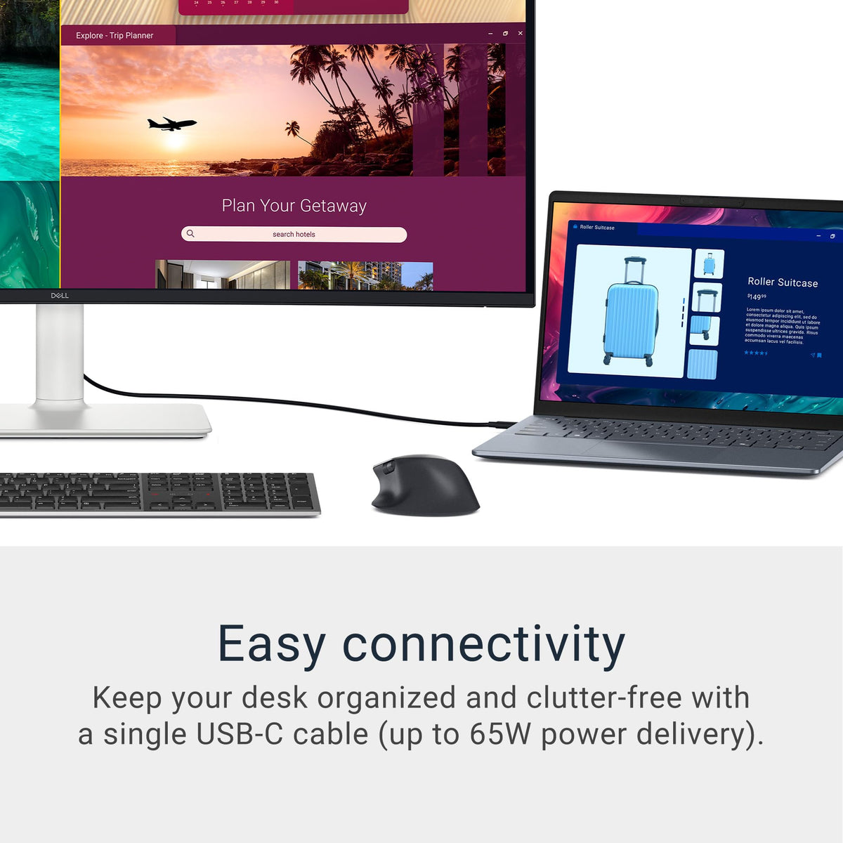Dell S3425DW built-in speakers delivering richer sound for calls and media