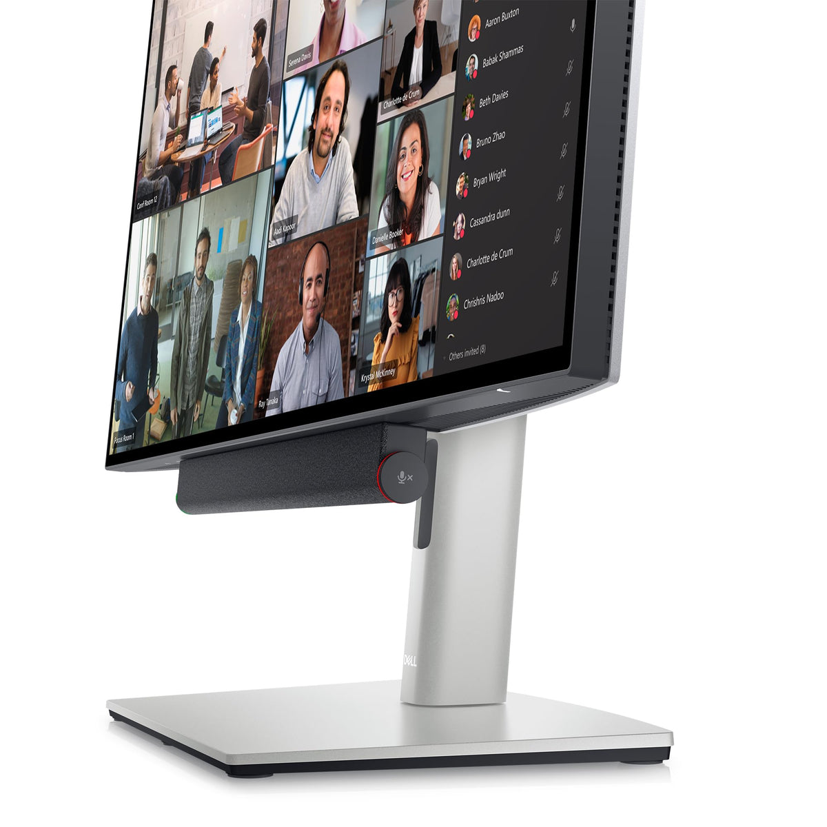 Dell SB522A Teams button highlights quick meeting access during video calls.