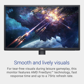 Dell SE2422HX AMD FreeSync enables smoother visuals during casual gaming.