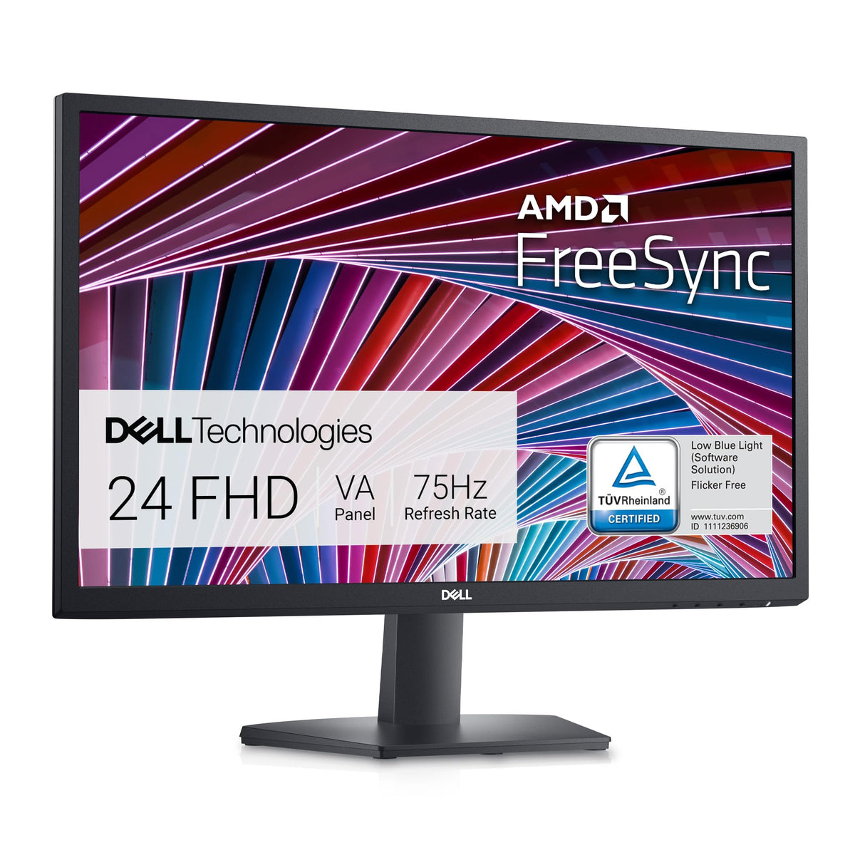 Dell SE2422HX front view showing the 24-inch Full HD display for sharp everyday visuals.