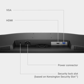 Dell SE2425HM with 1 HDMI and 1 VGA port for simple connectivity