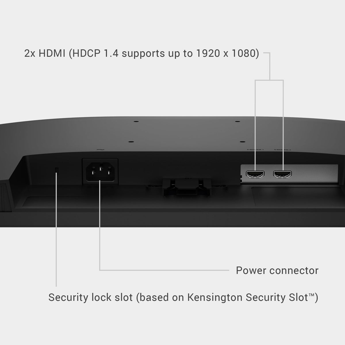 Dell SE2426H 178° viewing angle maintains consistent image from sides.