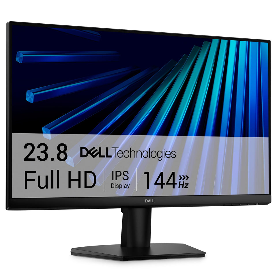 Dell SE2426H front view showing slim bezels for immersive desk setups.