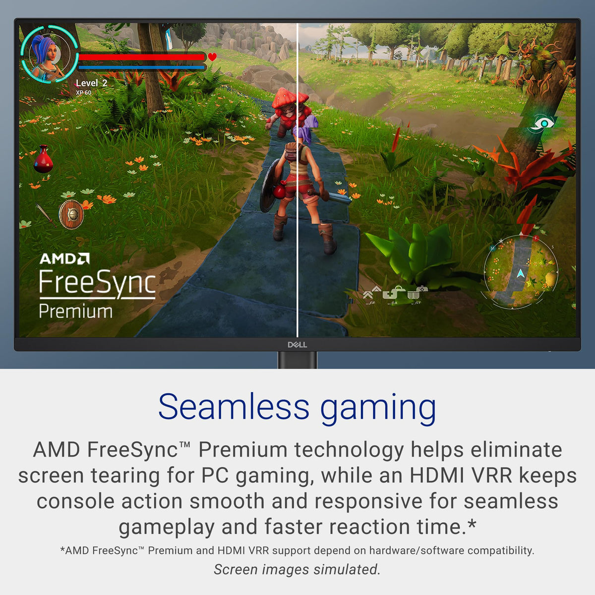 Dell SE2426HG 240 Hz motion highlights ultra-smooth visuals during fast gameplay