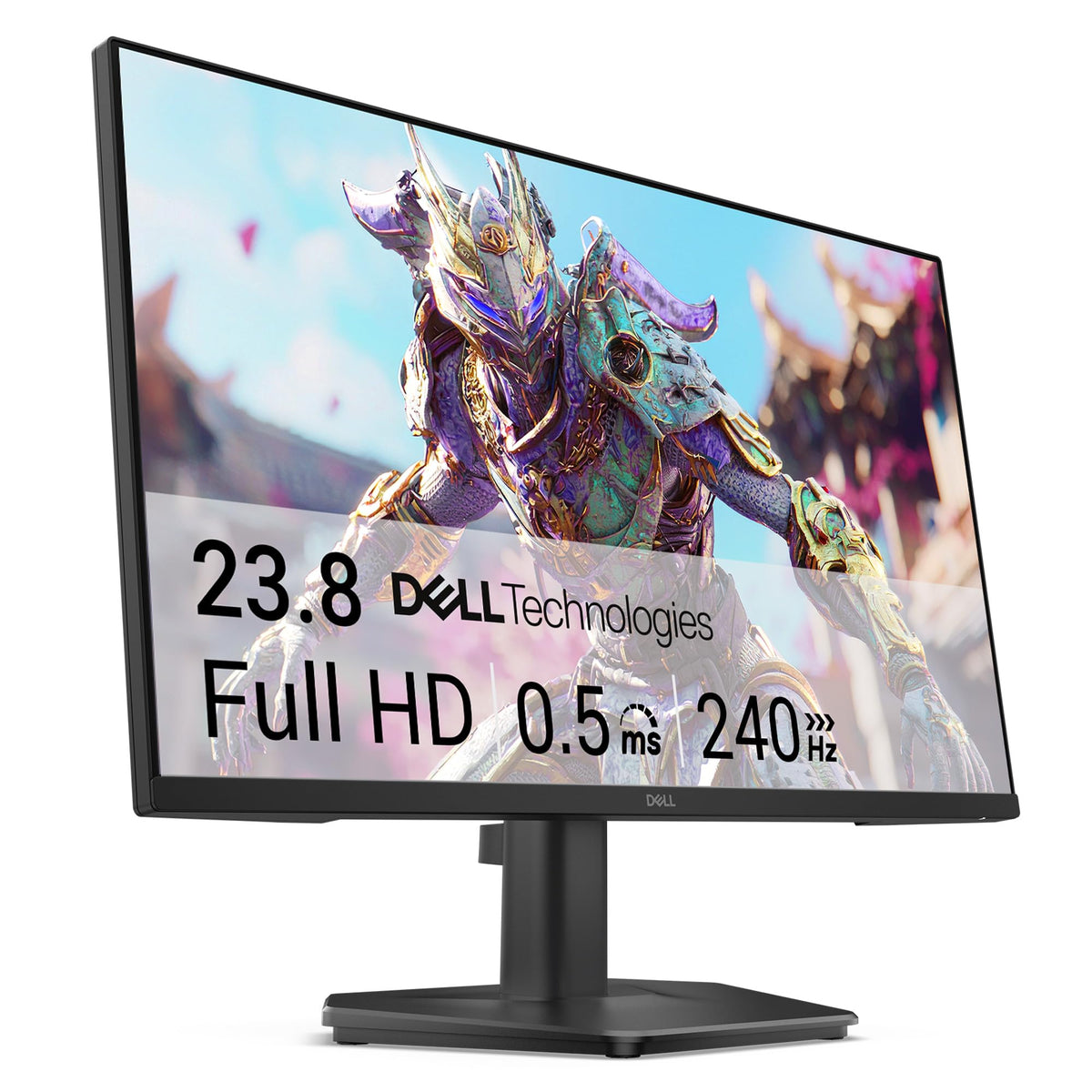 Dell SE2426HG front view showing compact gaming monitor for small desks