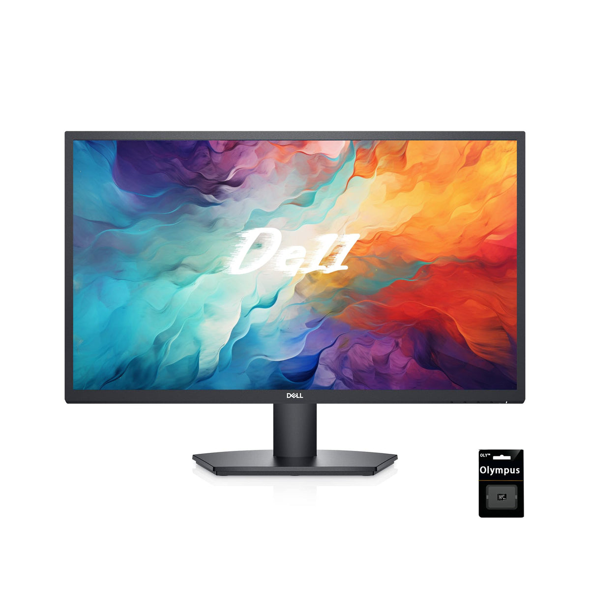 Dell SE27 monitor front view with slim bezels for a spacious desk