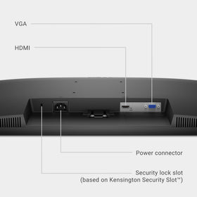 Dell SE2725HM anti-glare coating reduces reflections during work