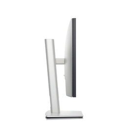 Dell U2424H ergonomic stand adjustment showing tilt, swivel, and height flexibility