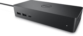 Dell UD22 back ports highlighted with HDMI and DisplayPort for flexible displays