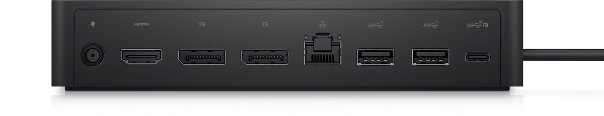 Dell UD22 laptop connection demonstrating USB-C to laptop pairing