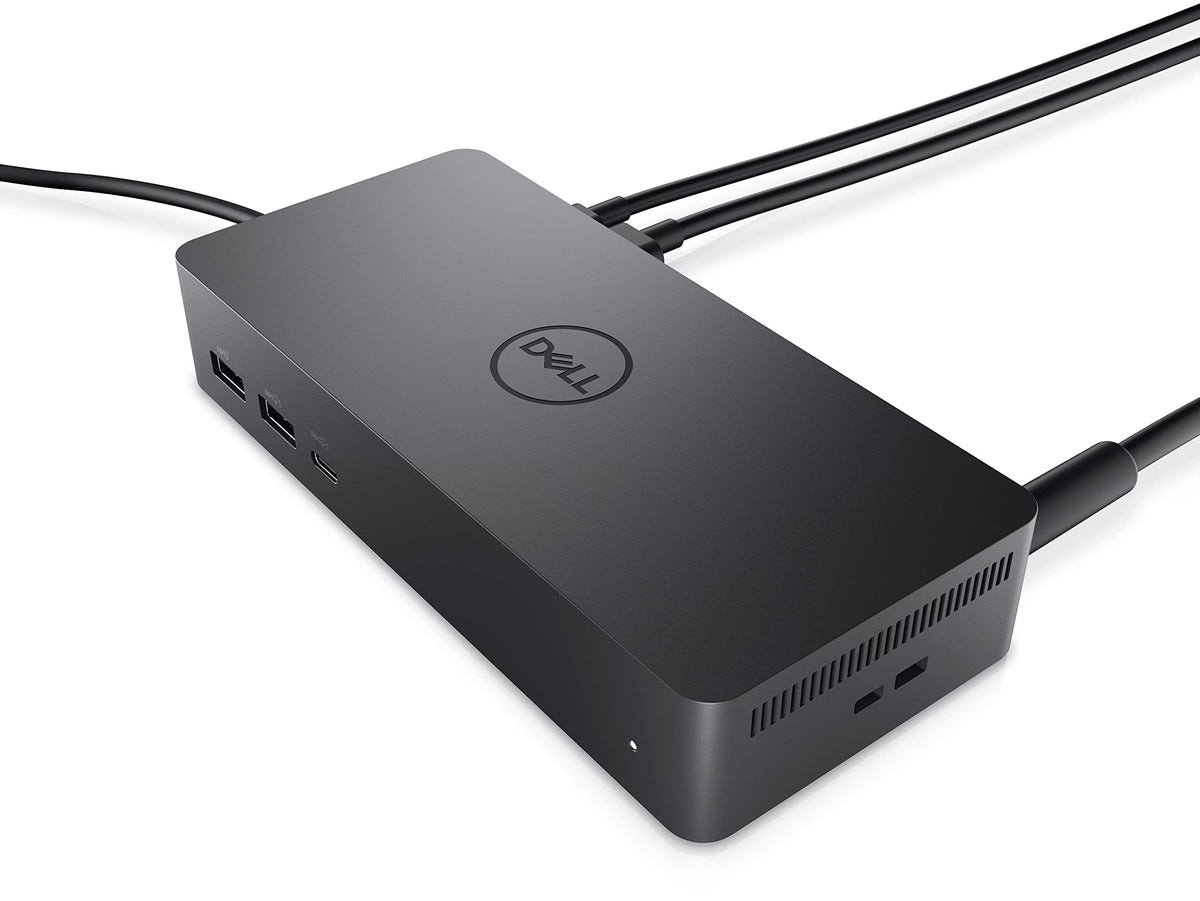 Dell UD22 power delivery setup illustrating 96W support for laptops