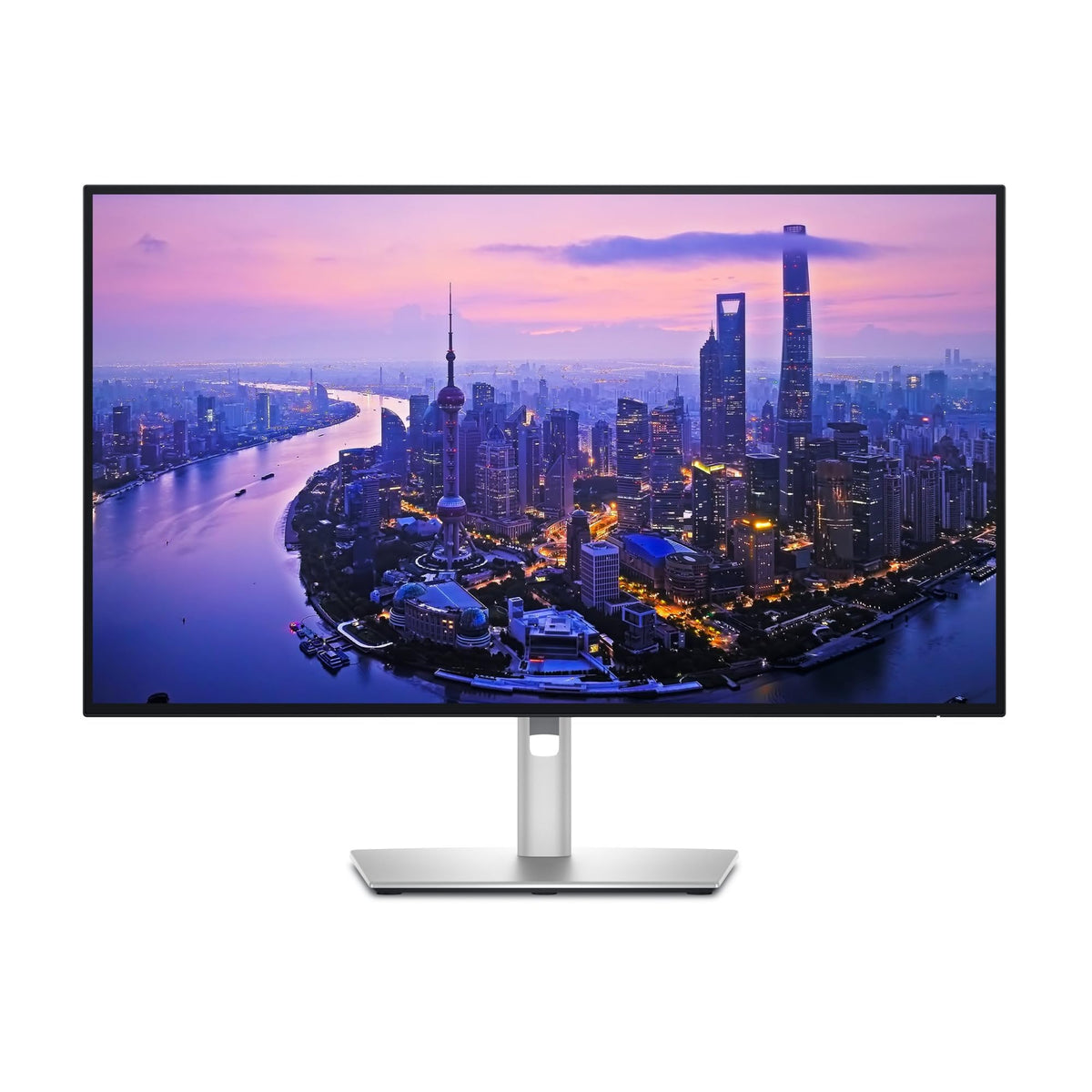 Dell UltraSharp 27 front view with 4K clarity for precise editing.