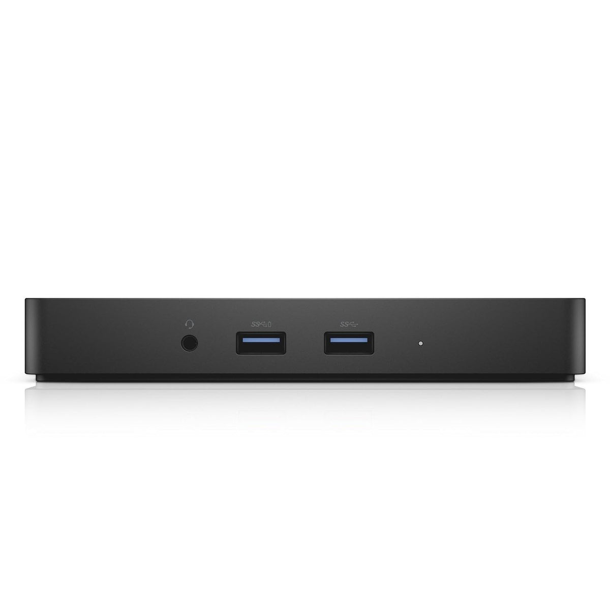 Dell WD15 dock back ports reveal HDMI, VGA, and Mini DisplayPort connectivity.