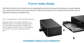 Dell WD19 dock 180W power adapter powers the station
