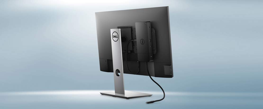 Dell WD19 sleek black design fits professional environments with durable build.