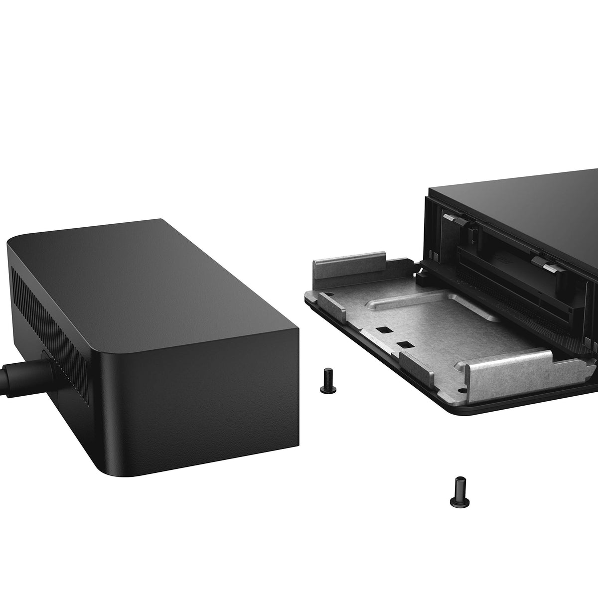 Dell WD19 VESA mount compatibility for organized workspace.