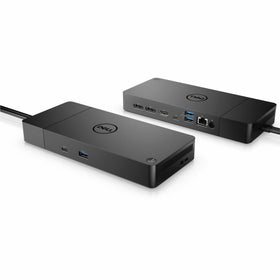 Dell WD19DCS dock front ports close-up showing quick charging and versatile connectivity.