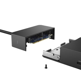 Dell WD19TB laptop connected for a tidy, single-cable workstation.