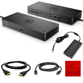Koncept Dell WD19TBS dock front view with accessible ports for easy connectivity