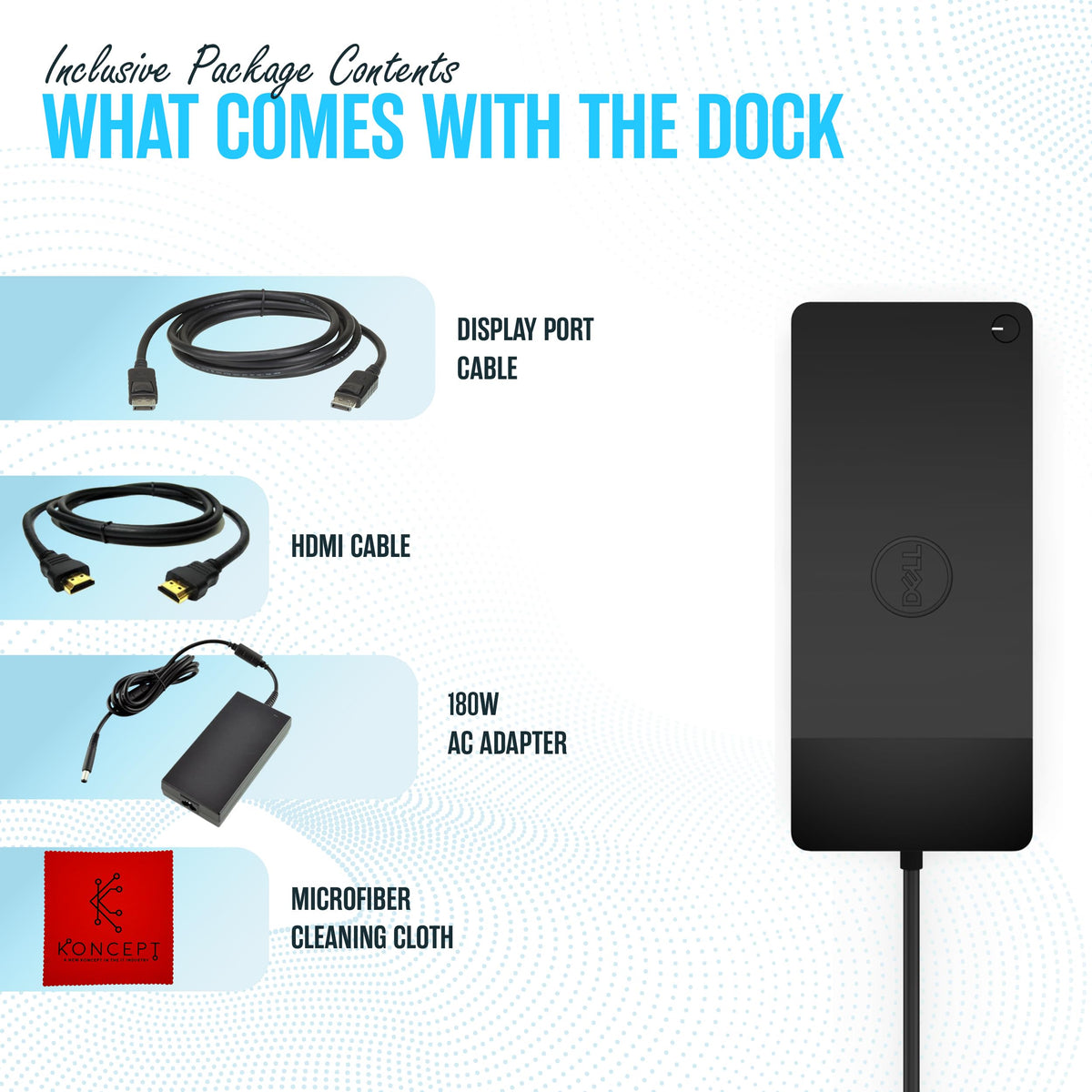 Dell WD19TBS dock side ports enable clean dual-monitor setup