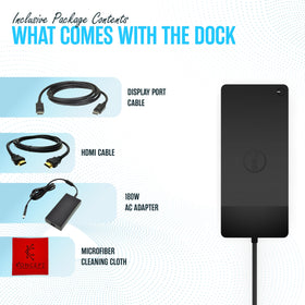 Dell WD19TBS dock side ports enable clean dual-monitor setup