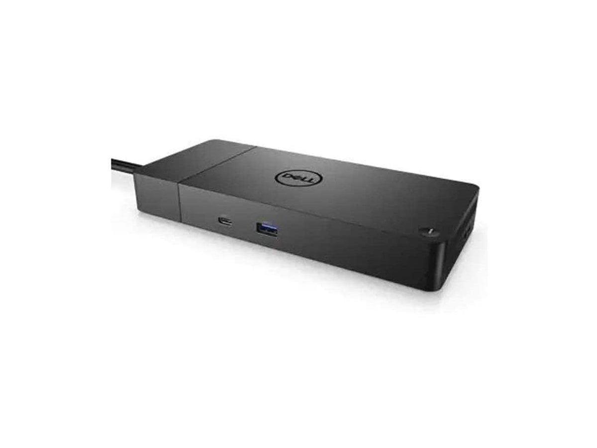 Dell WD19TBS VESA mount behind monitor keeps desk tidy