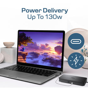 Dell WD25 Dock delivering up to 100W power to the laptop