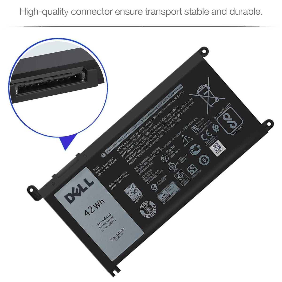 DELL WDX0R installed in Inspiron 15 showing restored portability and runtime