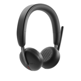 Dell WL3024 headset with leatherette headband for all-day comfort during calls.
