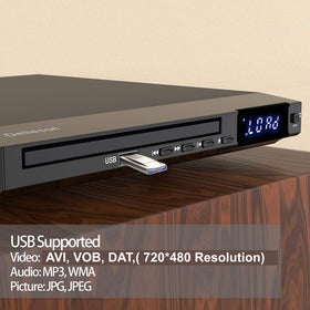 Delleson USB drive inserted demonstrating quick media playback