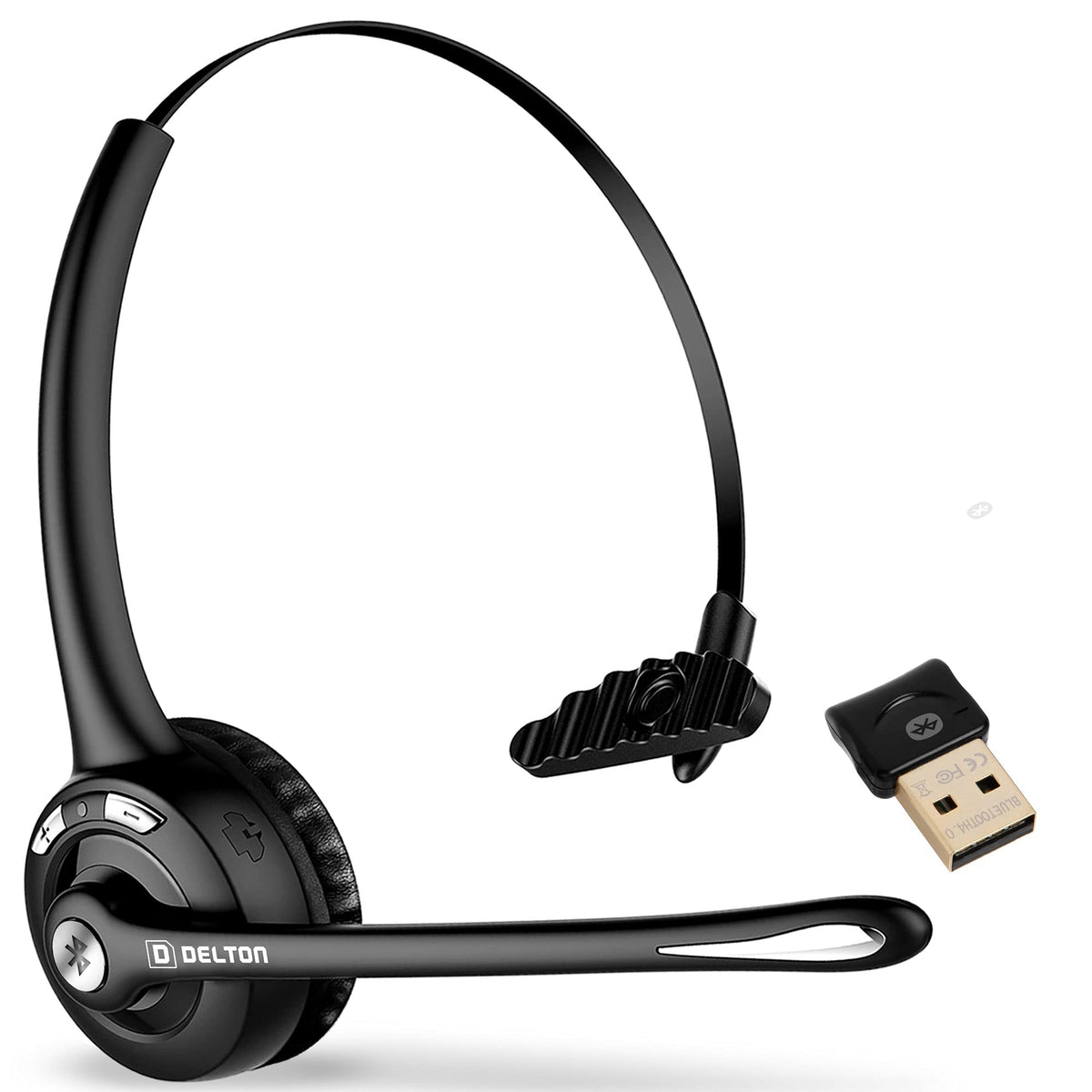 Delton 10X front packaging showing headset and dongle for easy recognition