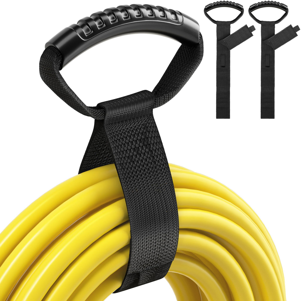 Deluwire front pack view showing two 26-inch straps and clear labeling for quick identification