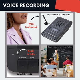 Deluxe Products control panel close-up with large buttons for simple operation and recording