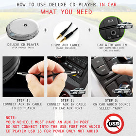 Deluxe Products LCD and control buttons visible for easy track selection and status