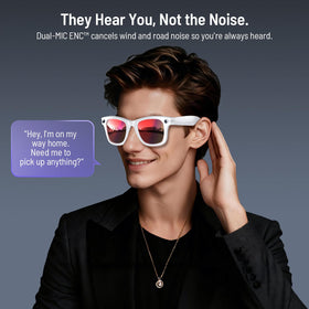 Demabon dual-microphone glasses offer clear calls with noise cancellation