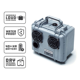 DemerBox DB2 offers 40+ hours of battery life for long outdoor sessions.