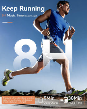 DEMICEA 32GB storage carries thousands of songs for workouts