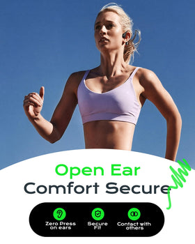 DEMICEA close-up of bone conduction driver and silicone pad, shows comfort benefit