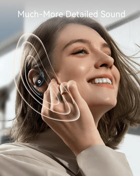DEMICEA Open Ear Buds 15 mm oval unit close-up for clear vocals