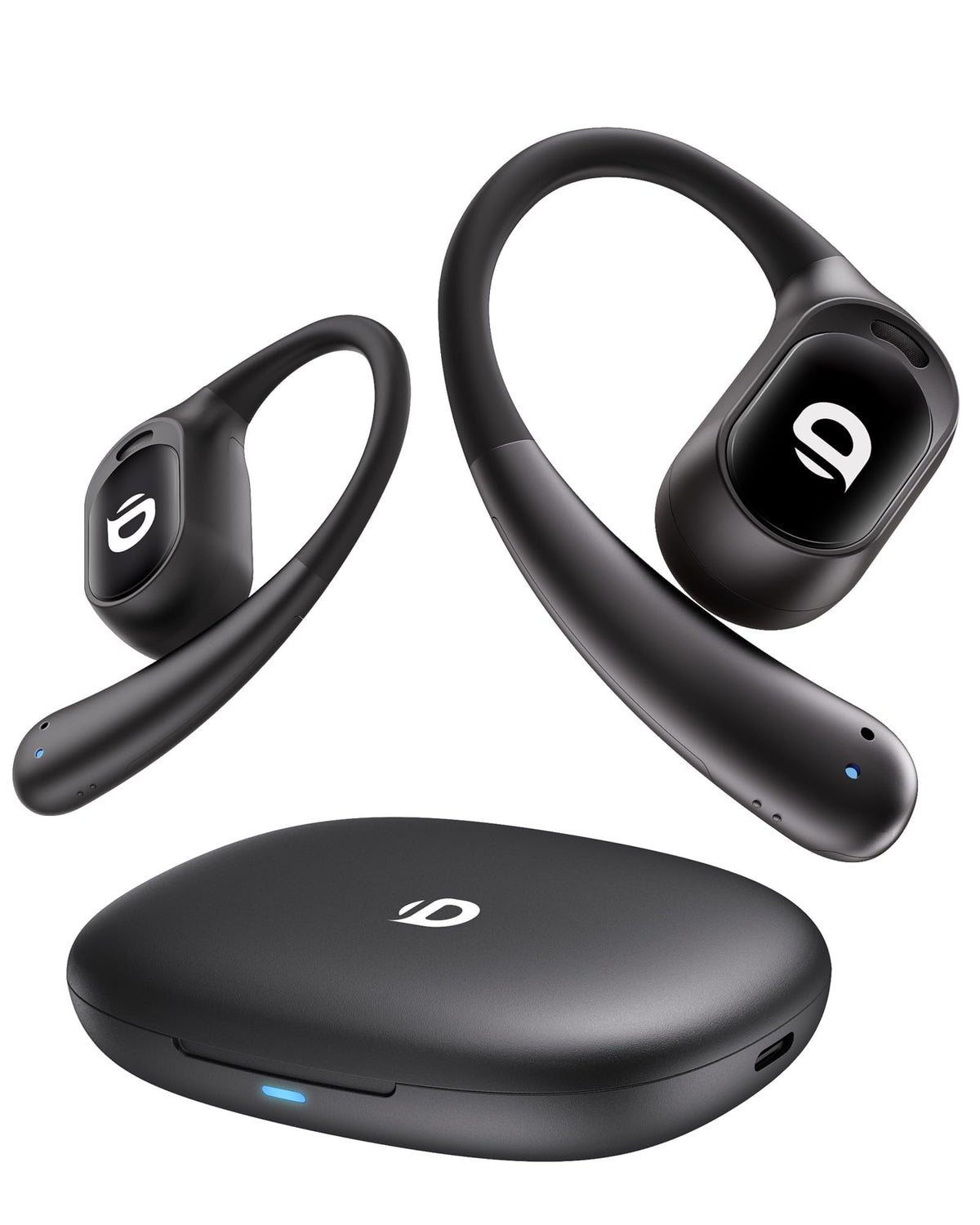 DEMICEA Open Ear Buds in case, convenient charging for all-day listening