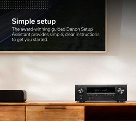 Denon AVR-S570BT Bluetooth streaming for wireless music to speakers.