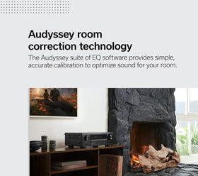 Denon AVR-S670H 75W per channel for room-filling clarity.