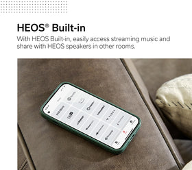 Denon AVR-S770H HEOS enables wireless multi-room music across your home.