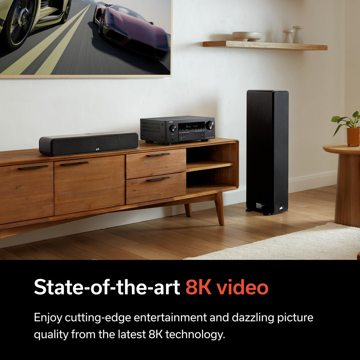 Denon AVR-S970H 8K upscaling enhances video on compatible displays